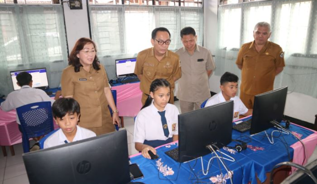 SMP Tomohon Siap Tampil Ratusan Siswa Hadapi ANBK 2024